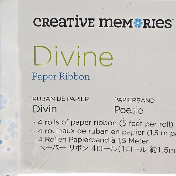 Creative Memories Diving Set Roibbons Paper Flowers Epoxy Stickers Scrapbook - Picture 3 of 12